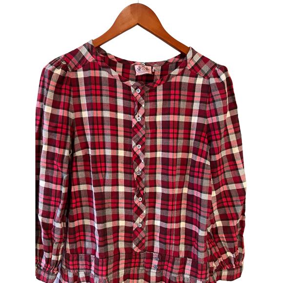 Y2K Juicy Couture drop waist plaid flannel dress - Picture 2 of 5